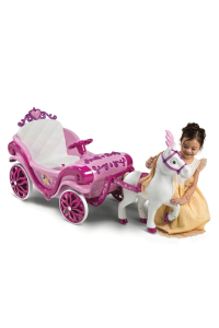 Huffy Elektrický kočár Disney Princess s koněm 6 V růžový Obrázok pre Huffy Elektrický kočár Disney Princess s koněm 6 V růžový