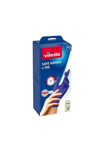 Obrázok pre VILEDA Safe Hands – nitrilové rukavice M/L 100 ks