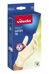 Obrázok pre Latexové rukavice Vileda Natural Latex M/L, 10 ks