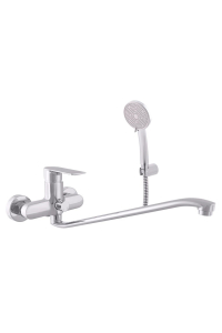 Obrázok pre BATH MIXER BENT SPOUT NIL CHROME