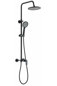 Obrázok pre SHOWER SET RIKIA WITH MIXER BLACK