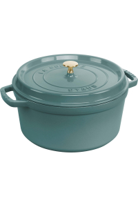 STAUB LA COCOTTE Garnek żeliwny okrągły 2.2 ltr, eukaliptusowy Obrázok pre STAUB LA COCOTTE Garnek żeliwny okrągły 2.2 ltr, eukaliptusowy