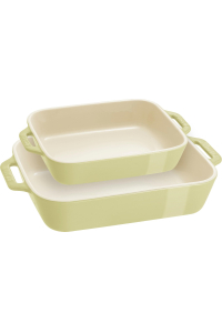 STAUB COOKING Zestaw 2 półmisków prostokątnych, jasnozielony Obrázok pre STAUB COOKING Zestaw 2 półmisków prostokątnych, jasnozielony