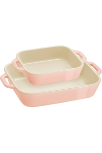 STAUB COOKING Zestaw 2 półmisków prostokątnych, jasnoróżowy Obrázok pre STAUB COOKING Zestaw 2 półmisków prostokątnych, jasnoróżowy