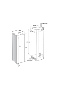 Obrázok pre Gorenje RI517E41WF lednice Vestavěné 280 l Bílá