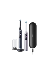 Obrázok pre Oral-B iO 80363731 elektrický zubní kartáček Dospělý Oscilačně rotační kartáček Černá, Stříbrná