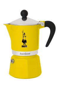 Bialetti Rainbow Moka konvička Černá, Žlutá Obrázok pre Bialetti Rainbow Moka konvička Černá, Žlutá