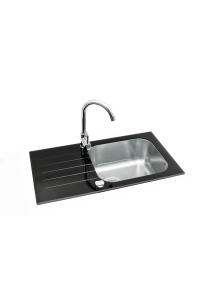 SINK GLAM 20 WITH MIXER TAP BLACK COLOR Obrázok pre SINK GLAM 20 WITH MIXER TAP BLACK COLOR