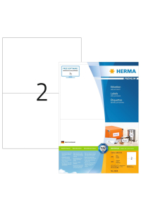 HERMA 4628 samolepicí štítky Obdélník Permanentní Bílá 400 kusů Obrázok pre HERMA 4628 samolepicí štítky Obdélník Permanentní Bílá 400 kusů