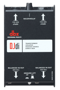 dbx DBXDJDI direct box Pasivní DI box Černá Obrázok pre dbx DBXDJDI direct box Pasivní DI box Černá