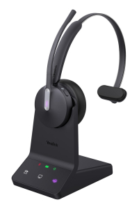 Yealink WH64 Mono Teams Sluchátka s mikrofonem Bezdrátový Přes hlavu Kancelář / call centrum USB typu C Bluetooth Černá Obrázok pre Yealink WH64 Mono Teams Sluchátka s mikrofonem Bezdrátový Přes hlavu Kancelář / call centrum USB typu C Bluetooth Černá