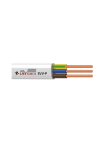 Obrázok pre CABLE BVV-P 3X2.5 WHITE 100M