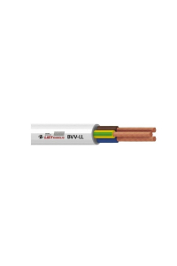Obrázok pre CABLE BVV-LL 3X1.5 WHITE 50M
