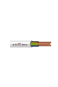 Obrázok pre CABLE BVV-LL 3X2.5 WHITE 50M