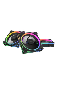 ASUS Prime MR120 Fan ARGB Reverse Black 3in1 Počítačová skříň Ventilátor 12 cm Černá 3 kusů Obrázok pre ASUS Prime MR120 Fan ARGB Reverse Black 3in1 Počítačová skříň Ventilátor 12 cm Černá 3 kusů