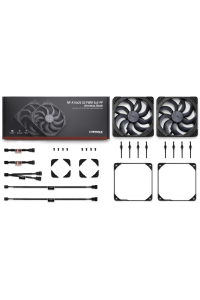 Noctua NF-A14X25 G2 PWM SX2-PP CHROMAX.BLACK Chladicí systém pro počítač Počítačová skříň Ventilátor 14 cm Černá 2 kusů Obrázok pre Noctua NF-A14X25 G2 PWM SX2-PP CHROMAX.BLACK Chladicí systém pro počítač Počítačová skříň Ventilátor 14 cm Černá 2 kusů