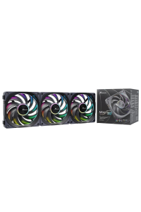 Seasonic MagFlow ARGB Počítačová skříň Ventilátor 12 cm Černá 3 kusů Obrázok pre Seasonic MagFlow ARGB Počítačová skříň Ventilátor 12 cm Černá 3 kusů