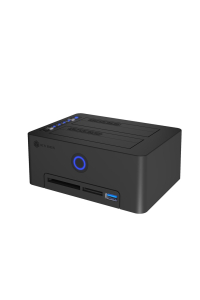 ICY BOX IB-1233CL-CR USB 3.2 Gen 1 (3.1 Gen 1) Type-A Černá Obrázok pre ICY BOX IB-1233CL-CR USB 3.2 Gen 1 (3.1 Gen 1) Type-A Černá