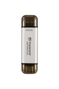 Obrázok pre Transcend ESD310 512 GB USB typ A na USB typ C 3.2 Gen 2 (3.1 Gen 2) Stříbrná