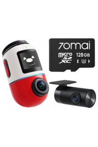 Wideorejestrator 70mai X800 Omni 4K/GPS/WiFi Dual czerwony + karta SD 70mai 128GB Obrázok pre Wideorejestrator 70mai X800 Omni 4K/GPS/WiFi Dual czerwony + karta SD 70mai 128GB