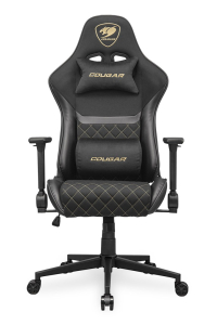 COUGAR CGR-A2F-GLB Univerzální herní židle Čalouněné sedadlo Černá, Zlato Obrázok pre COUGAR CGR-A2F-GLB Univerzální herní židle Čalouněné sedadlo Černá, Zlato