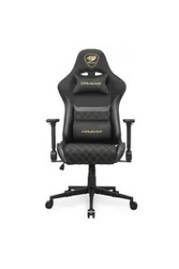 Obrázok pre COUGAR CGR-A2F-GLB Univerzální herní židle Čalouněné sedadlo Černá, Zlato