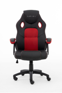Raptor Gaming 437764 židle pro hraní počítačových her Počítačová herní židle Polstrované sedadlo Černá, Červená Obrázok pre Raptor Gaming 437764 židle pro hraní počítačových her Počítačová herní židle Polstrované sedadlo Černá, Červená