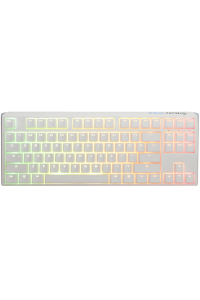 Ducky One 3 Classic Pure White TKL Gaming Tastatur RGB LED - MX-Clear klávesnice Hraní USB Německý Bílá Obrázok pre Ducky One 3 Classic Pure White TKL Gaming Tastatur RGB LED - MX-Clear klávesnice Hraní USB Německý Bílá
