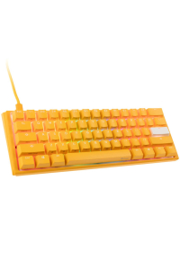Ducky One 3 Yellow Mini Gaming Tastatur RGB LED - MX-Clear US klávesnice Hraní USB Americká angličtina Žlutá Obrázok pre Ducky One 3 Yellow Mini Gaming Tastatur RGB LED - MX-Clear US klávesnice Hraní USB Americká angličtina Žlutá