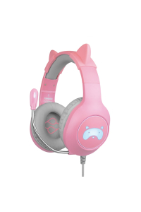Blade Gaming Tanooki Sluchátka s mikrofonem Kabel Přes hlavu Hraní Šedá, Růžová Obrázok pre Blade Gaming Tanooki Sluchátka s mikrofonem Kabel Přes hlavu Hraní Šedá, Růžová