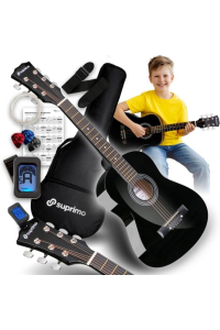 SUPRIMO JRA SET BK gitara akustyczna 1/4 czarna Obrázok pre SUPRIMO JRA SET BK gitara akustyczna 1/4 czarna