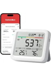 SwitchBot Meter Pro (CO2 Monitor) Bílá LCD Baterie Obrázok pre SwitchBot Meter Pro (CO2 Monitor) Bílá LCD Baterie