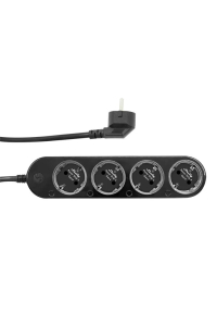 Inteligentní napájecí lišta Shelly Power Strip 4 Gen4 Black Obrázok pre Inteligentní napájecí lišta Shelly Power Strip 4 Gen4 Black