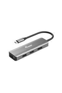Obrázok pre Equip 133485 USB grafický adaptér 3840 x 2160 px Černá, Stříbrná