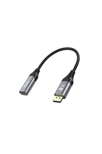 Obrázok pre Equip 133446 adaptér k video kabelům 0,15 m DisplayPort HDMI Černá, Šedá