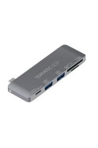 Terratec 283005 dokovací stanice/replikátor portů USB 3.2 Gen 1 (3.1 Gen 1) Type-C Šedá Obrázok pre Terratec 283005 dokovací stanice/replikátor portů USB 3.2 Gen 1 (3.1 Gen 1) Type-C Šedá