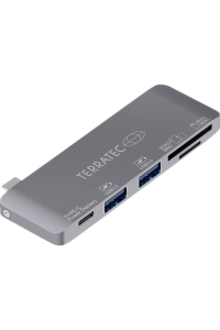 Terratec 283005 dokovací stanice/replikátor portů USB 3.2 Gen 1 (3.1 Gen 1) Type-C Šedá Obrázok pre Terratec 283005 dokovací stanice/replikátor portů USB 3.2 Gen 1 (3.1 Gen 1) Type-C Šedá
