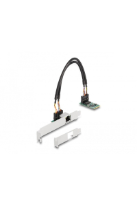 DeLOCK Převodník M.2 Key B+M 1 x RJ45 2,5 Gigabit LAN Obrázok pre DeLOCK Převodník M.2 Key B+M 1 x RJ45 2,5 Gigabit LAN