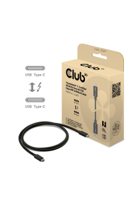 CLUB3D CAC-2501 Thunderbolt kabel 1 m 120 Gbit/s Černá Obrázok pre CLUB3D CAC-2501 Thunderbolt kabel 1 m 120 Gbit/s Černá