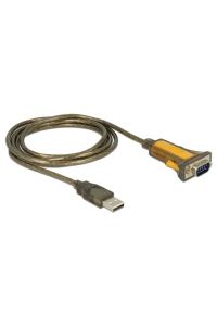 DeLOCK 65840 sériový kabel Černá, Žlutá 1,5 m USB Typ-A DB-9 Obrázok pre DeLOCK 65840 sériový kabel Černá, Žlutá 1,5 m USB Typ-A DB-9