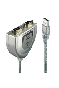 Lindy 42889 sériový kabel Stříbrná 0,6 m USB Typ-A DB-9 Obrázok pre Lindy 42889 sériový kabel Stříbrná 0,6 m USB Typ-A DB-9