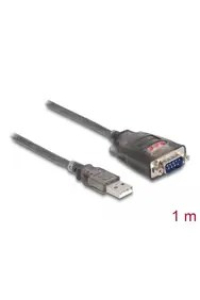 DeLOCK Adaptér z rozhraní USB 2.0 Typu-A na 1 x 9 pinový zástrčkový konektor sériového rozhraní RS-232 D-Sub s maticemi, se 3 x LED, délky 1 m Obrázok pre DeLOCK Adaptér z rozhraní USB 2.0 Typu-A na 1 x 9 pinový zástrčkový konektor sériového rozhraní RS-232 D-Sub s maticemi, se 3 x LED, délky 1 m