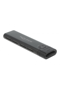 DeLOCK Externí kombinované pouzdro USB Type-C pro M.2 NVMe PCIe nebo pro SATA SSD - beznástrojové Obrázok pre DeLOCK Externí kombinované pouzdro USB Type-C pro M.2 NVMe PCIe nebo pro SATA SSD - beznástrojové