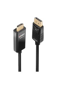 Obrázok pre Lindy 40928 adaptér k video kabelům 5 m DisplayPort HDMI Typ A (standardní) Černá