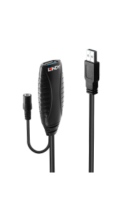Lindy 43156 USB kabel USB 3.2 Gen 1 (3.1 Gen 1) 10 m USB A Černá Obrázok pre Lindy 43156 USB kabel USB 3.2 Gen 1 (3.1 Gen 1) 10 m USB A Černá