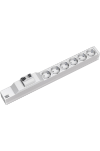Bachmann 333.411 napěťová distribuční jednotka (PDU) 6 AC zásuvky / AC zásuvek 1U Šedá, Stříbrná Obrázok pre Bachmann 333.411 napěťová distribuční jednotka (PDU) 6 AC zásuvky / AC zásuvek 1U Šedá, Stříbrná