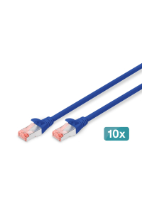 Digitus DK-1644-050-B-10 síťový kabel Modrá 5 m Cat6 S/FTP (S-STP) Obrázok pre Digitus DK-1644-050-B-10 síťový kabel Modrá 5 m Cat6 S/FTP (S-STP)