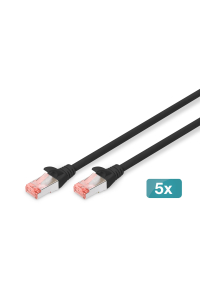 Digitus DK-1644-100-BL-5 síťový kabel Černá 10 m Cat6 S/FTP (S-STP) Obrázok pre Digitus DK-1644-100-BL-5 síťový kabel Černá 10 m Cat6 S/FTP (S-STP)
