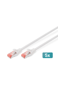 Digitus DK-1644-100-WH-5 síťový kabel Bílá 10 m Cat6 S/FTP (S-STP) Obrázok pre Digitus DK-1644-100-WH-5 síťový kabel Bílá 10 m Cat6 S/FTP (S-STP)