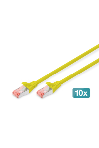 Digitus DK-1644-050-Y-10 síťový kabel Žlutá 5 m Cat6 S/FTP (S-STP) Obrázok pre Digitus DK-1644-050-Y-10 síťový kabel Žlutá 5 m Cat6 S/FTP (S-STP)